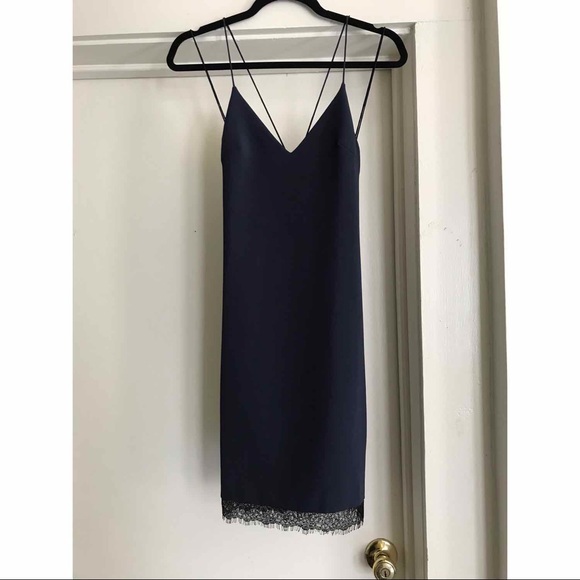 Alice + Olivia Leigh LaceTrim Low Cross-Back Dress - Picture 6 of 8